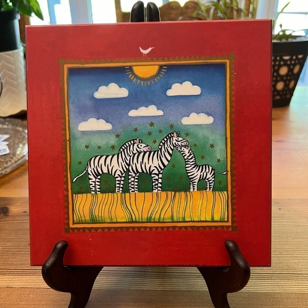 “Three little zebras” print By Linda Edwards